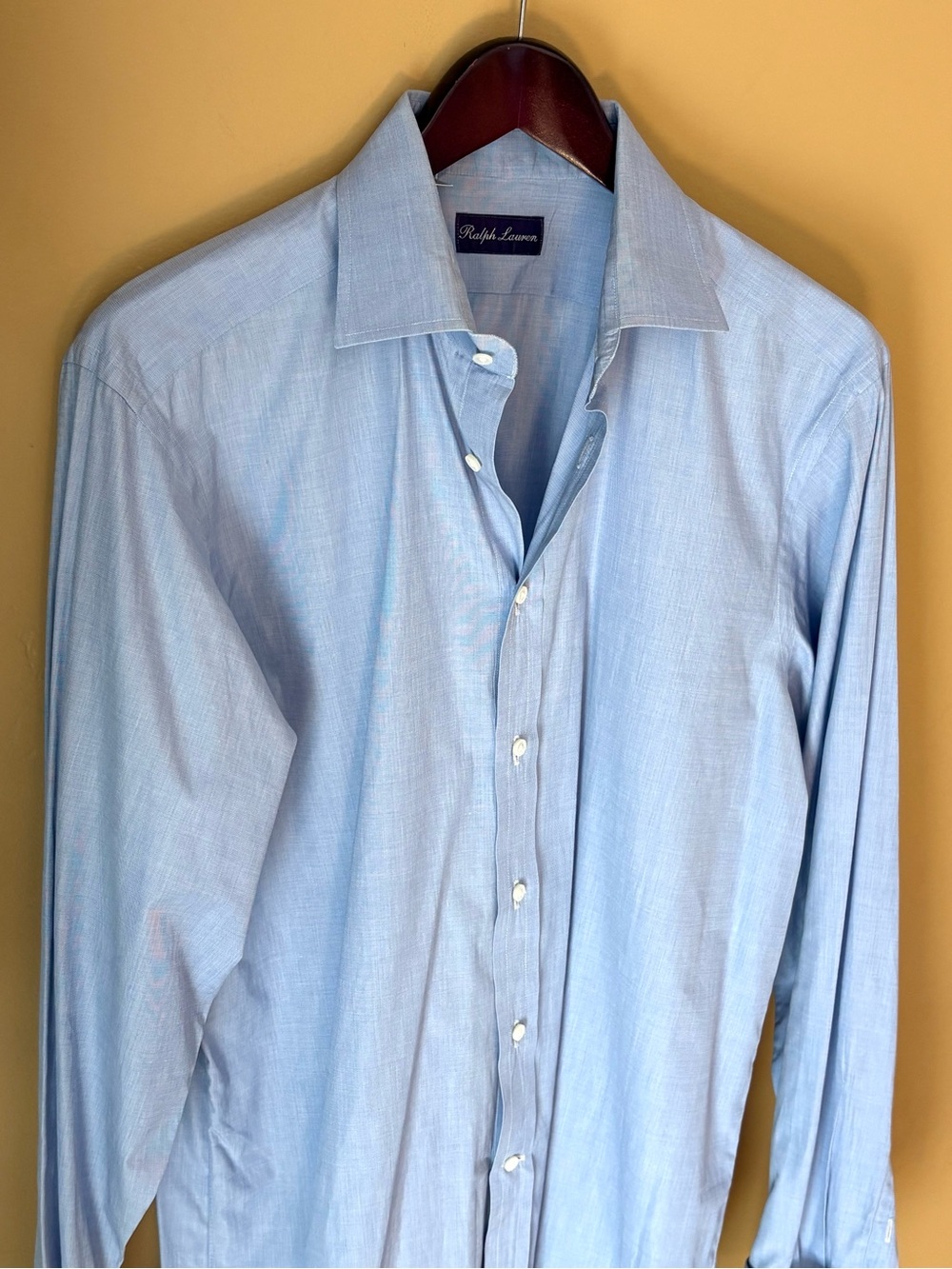Ralph Lauren Purple Label Light Blue Size 16 Dress Shirt